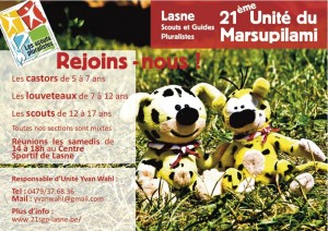 flyer 21ème de Lasne